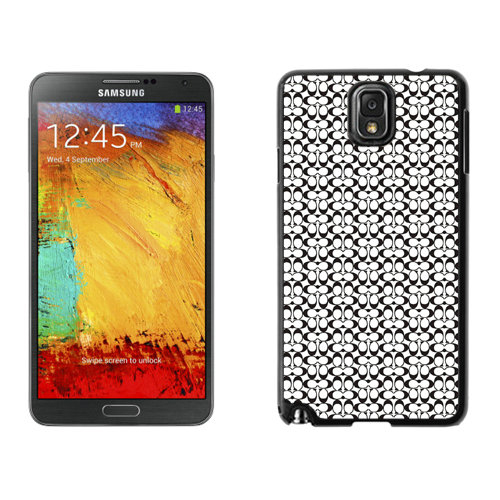 Coach In Confetti Signature Black Samsung Note 3 Cases DSK